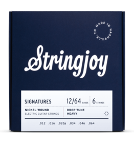 Stringjoy STRINGJOY Signatures Drop Tune Heavy Gauge (12-64) Nickel Wound Electric Guitar Strings