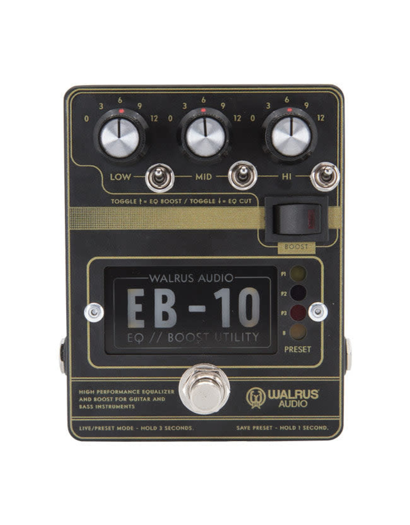 Walrus Audio Walrus Audio EB-10 Preamp/EQ/Boost (Black)