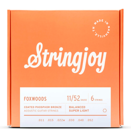 Stringjoy Stringjoy Foxwoods Super Light Gauge (11-52) Coated Phosphor Bronze Acoustic Guitar Strings