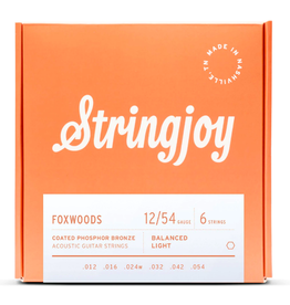 Stringjoy Stringjoy Foxwoods Light Gauge (12-54) Coated Phosphor Bronze Acoustic Guitar Strings