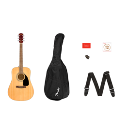 Fender Fender FA-115 Dreadnought Pack, Natural, Walnut FB