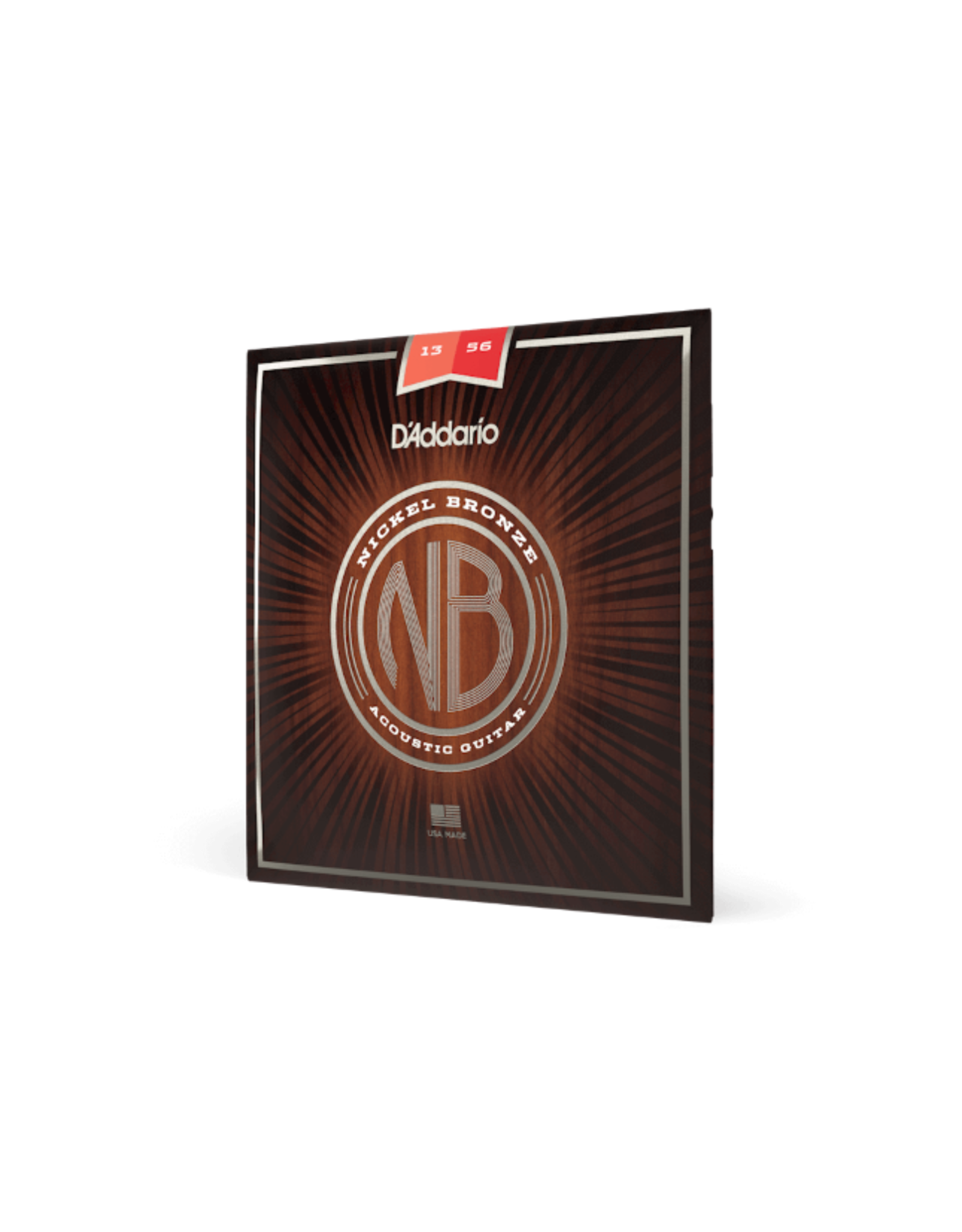 D'Addario D'Addario Nickel Bronze Acoustic Guitar Strings, Medium, 13-56