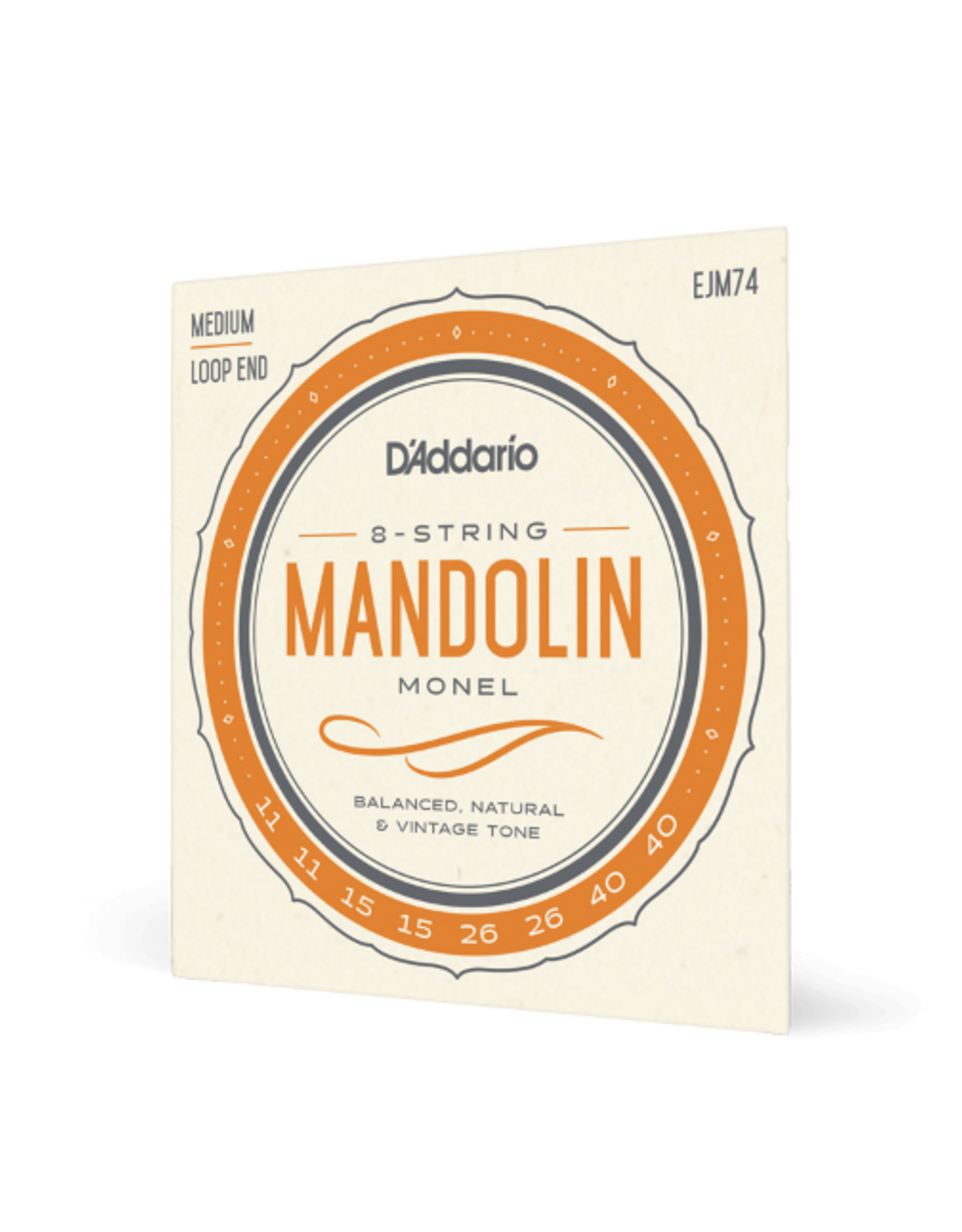 D'Addario D'Addario EJM74 Monel Mandolin Strings, Medium, 11-40