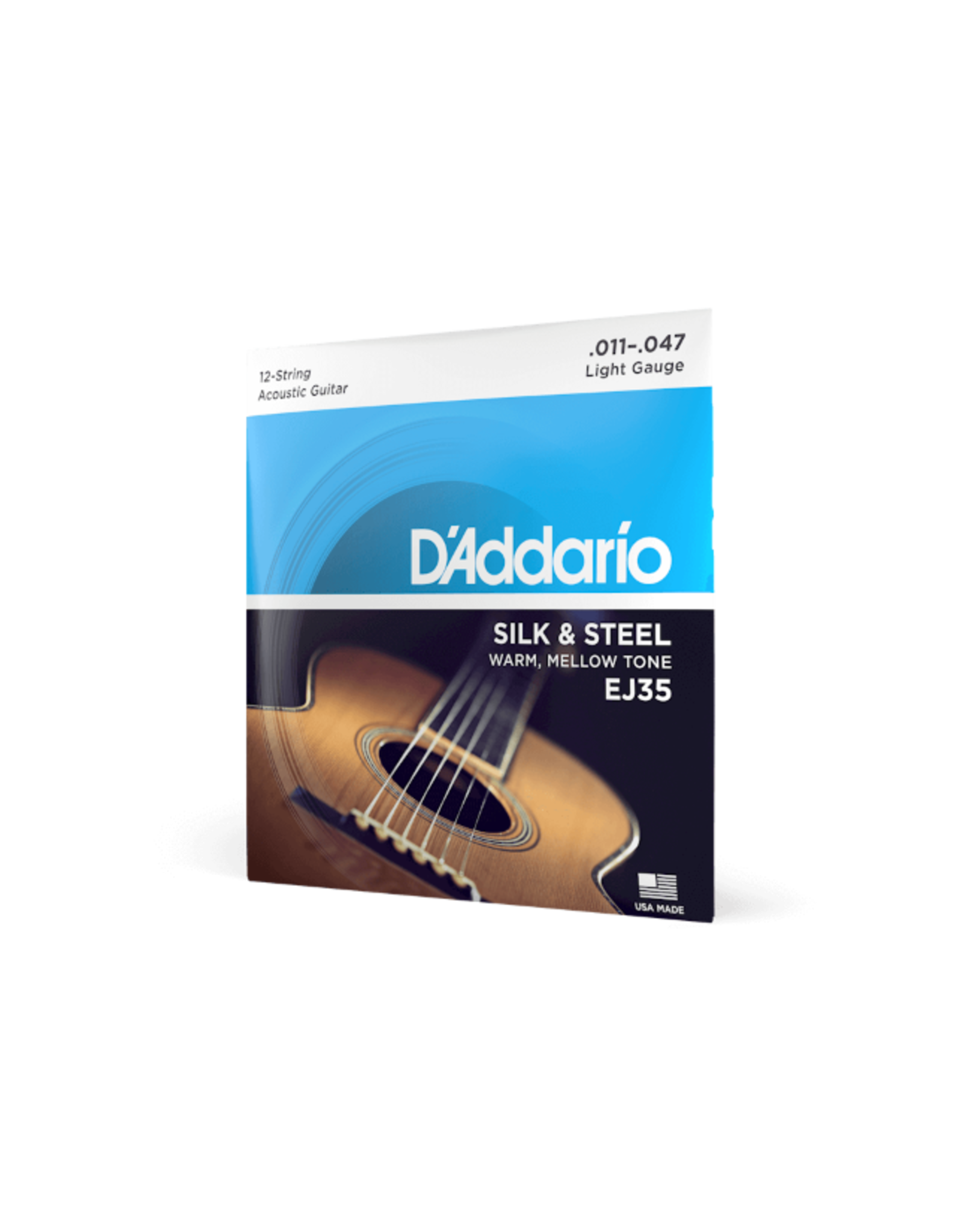 D'Addario D'Addario EJ35 Silk & Steel 12-String Folk Guitar Strings, 11-47