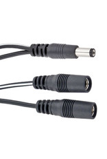 Voodoo Lab Voodoo Lab Output splitter adapter: 2.1mm straight barrel to two 2.1mm female: 4 inch