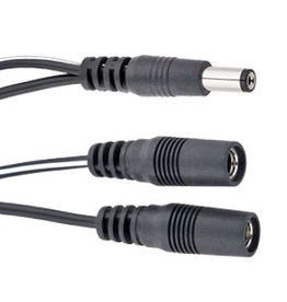 Voodoo Lab Voodoo Lab Output splitter adapter: 2.1mm straight barrel to two 2.1mm female: 4 inch