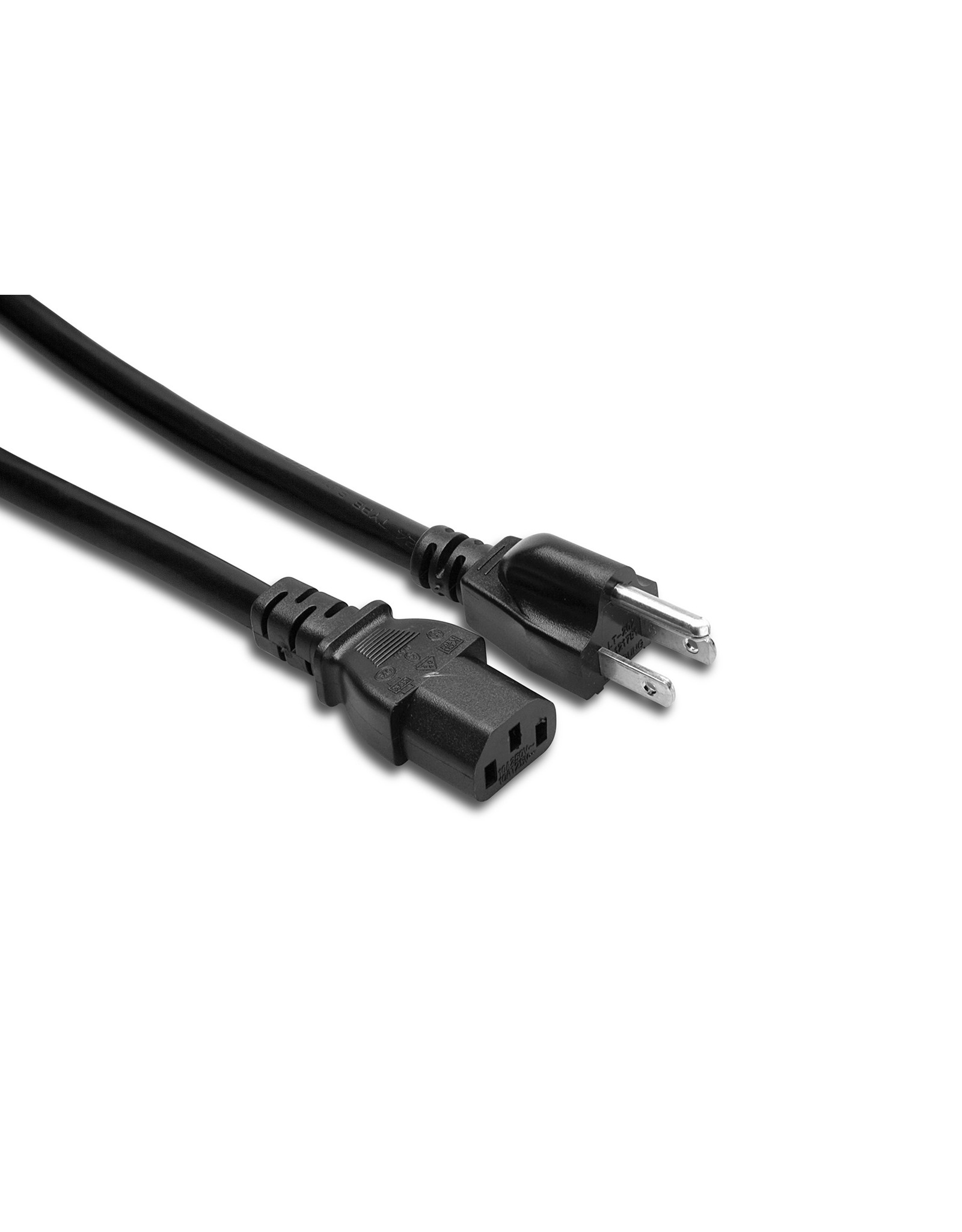 Hosa Hosa 8ft Power Cord, 14 AWG, IEC C13 to NEMA 5-15P