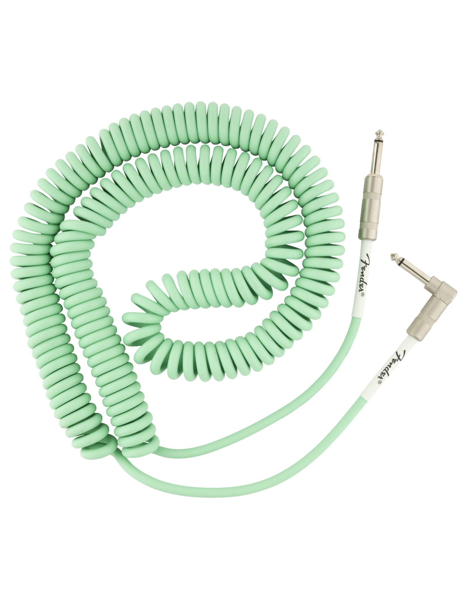 Fender Fender Original Series Coil Cable, Straight-Angle, 30', Surf Green