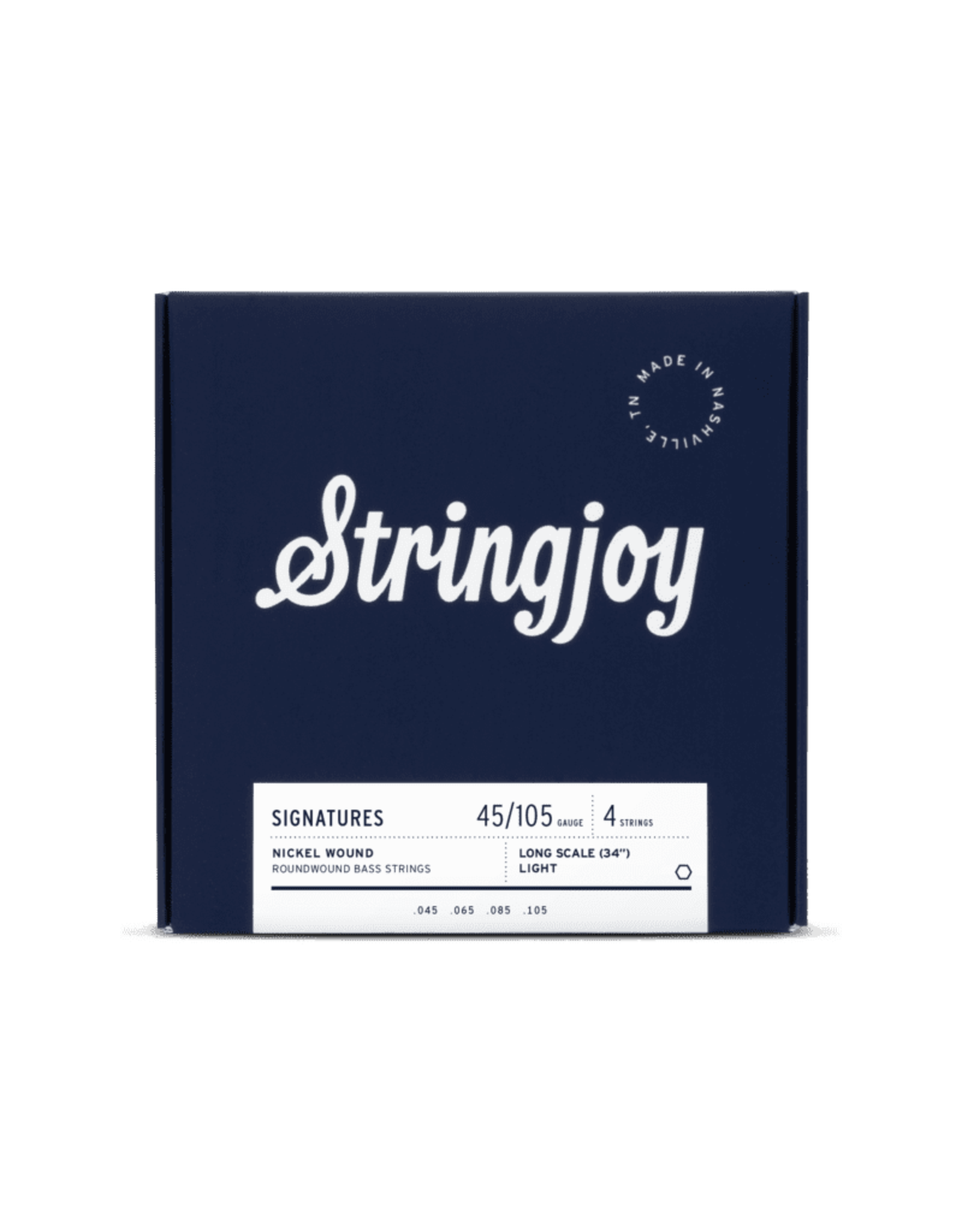 Stringjoy Stringjoy Light Gauge (45-105) 4 String Long Scale Nickel Wound Bass Guitar Strings