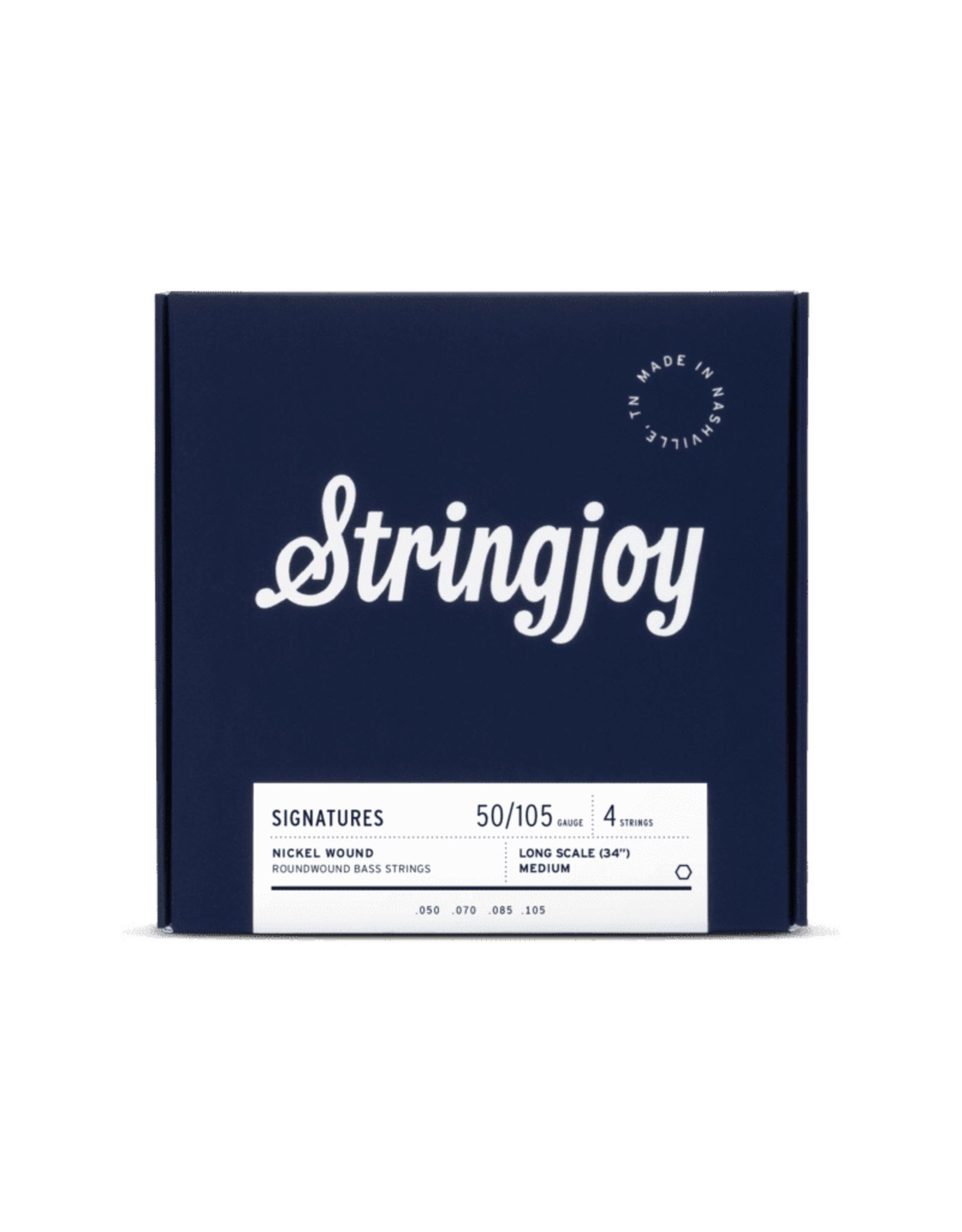 Stringjoy Stringjoy Medium Gauge (50-105) 4 String Long Scale Nickel Wound Bass Guitar Strings