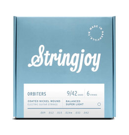 Stringjoy Stringjoy Orbiters | Balanced Super Light Gauge (9-42) Coated Nickel Wound Electric Guitar Strings