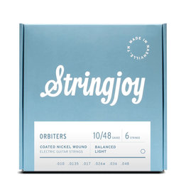 Stringjoy Stringjoy Orbiters | Balanced Light Gauge (10-48) Coated Nickel Wound Electric Guitar Strings