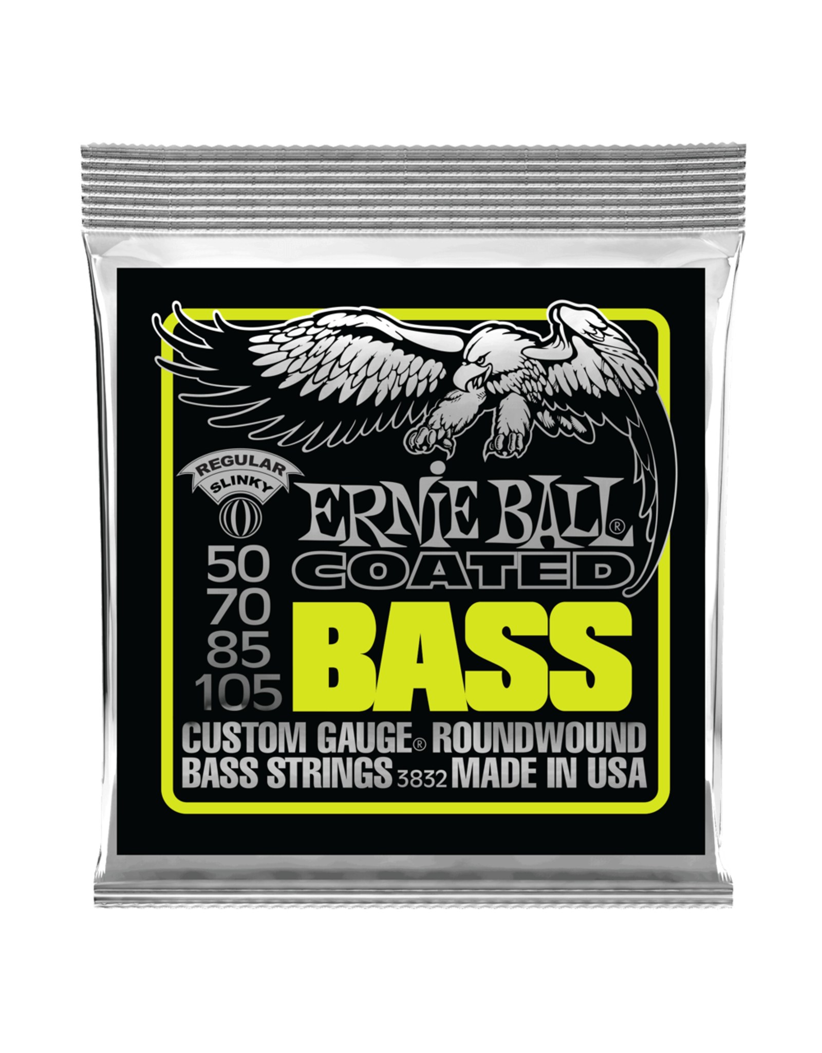 Ernie Ball Ernie Ball Regular Slinky Coated Electric Bass Strings, 50-105