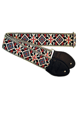 Souldier Souldier Straps GS1317 - San Quentin Blue and Red Guitar Strap