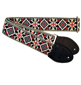 Souldier Souldier Straps GS1317 - San Quentin Blue and Red Guitar Strap