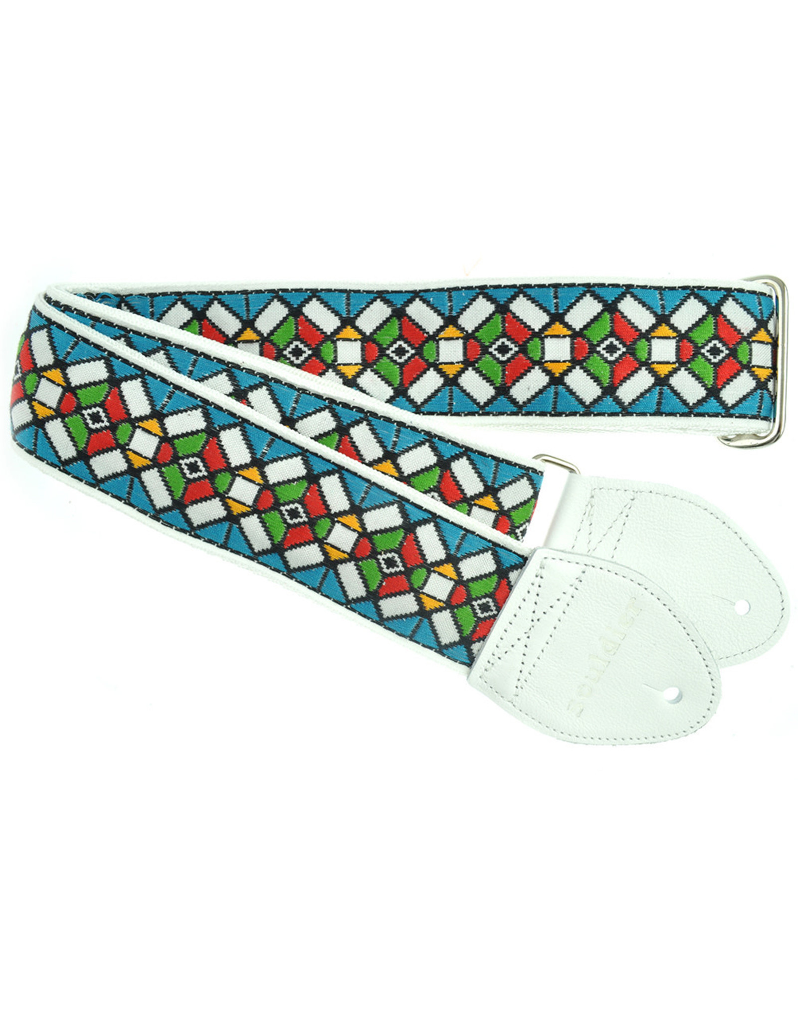 Souldier Souldier Stained Glass - Blue Classic Guitar Strap