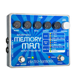 Electro-Harmonix EHX Stereo Memory Man with Hazari Digital Delay/Looper, 9.6DC-200 PSU included