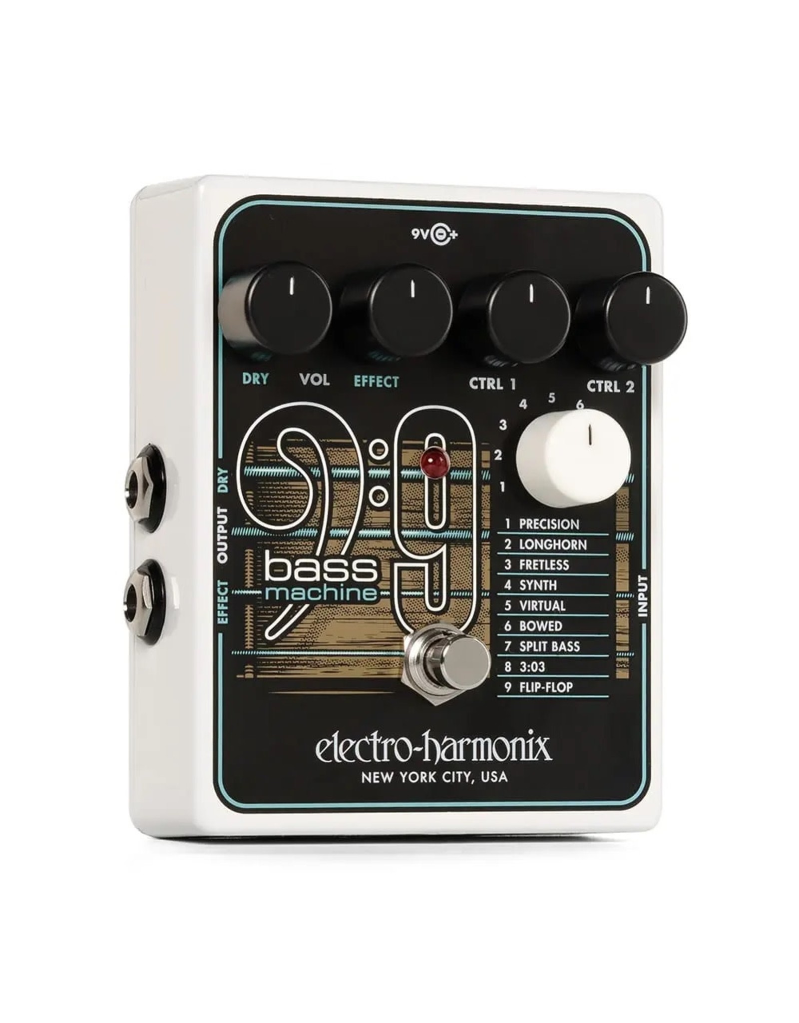 Electro-Harmonix EHX BASS9 Bass Machine, 9.6 DC-200 PSU included