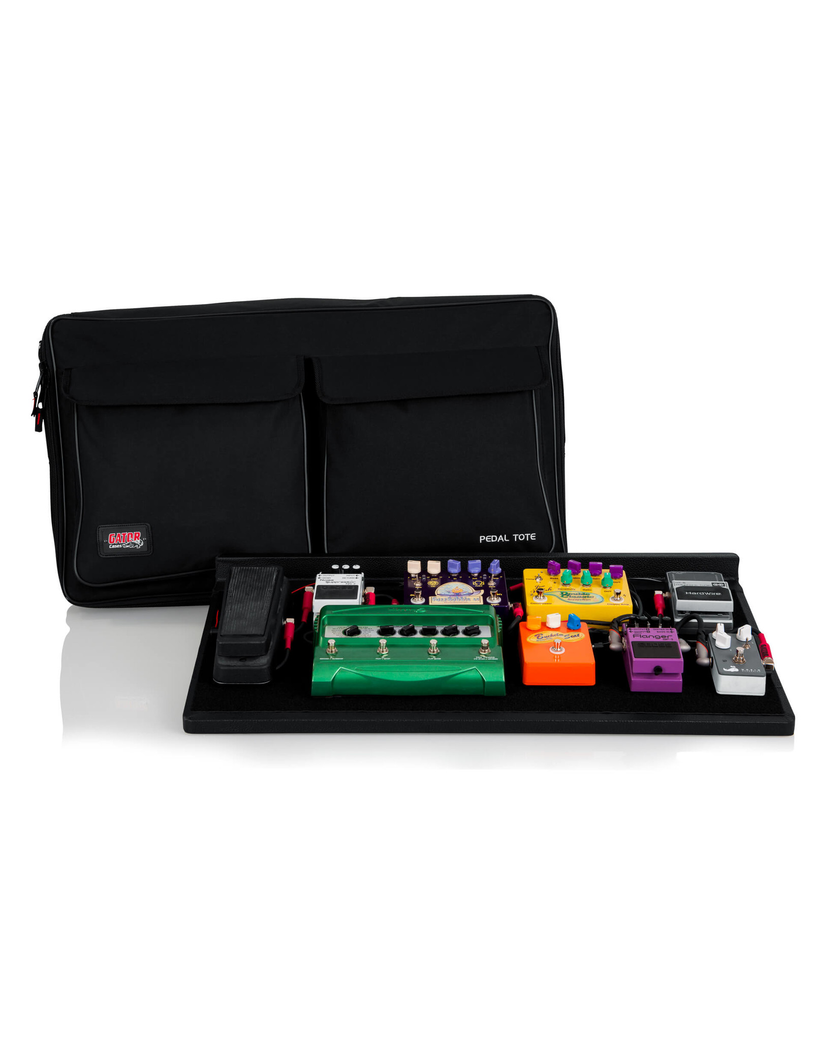 Gator GATOR 30" X 16" Wood Pedal Board w/ Black Nylon Carry Bag; Includes G-Bus-8 Power Supply W/ (8) 9V & (3) 18V Outputs