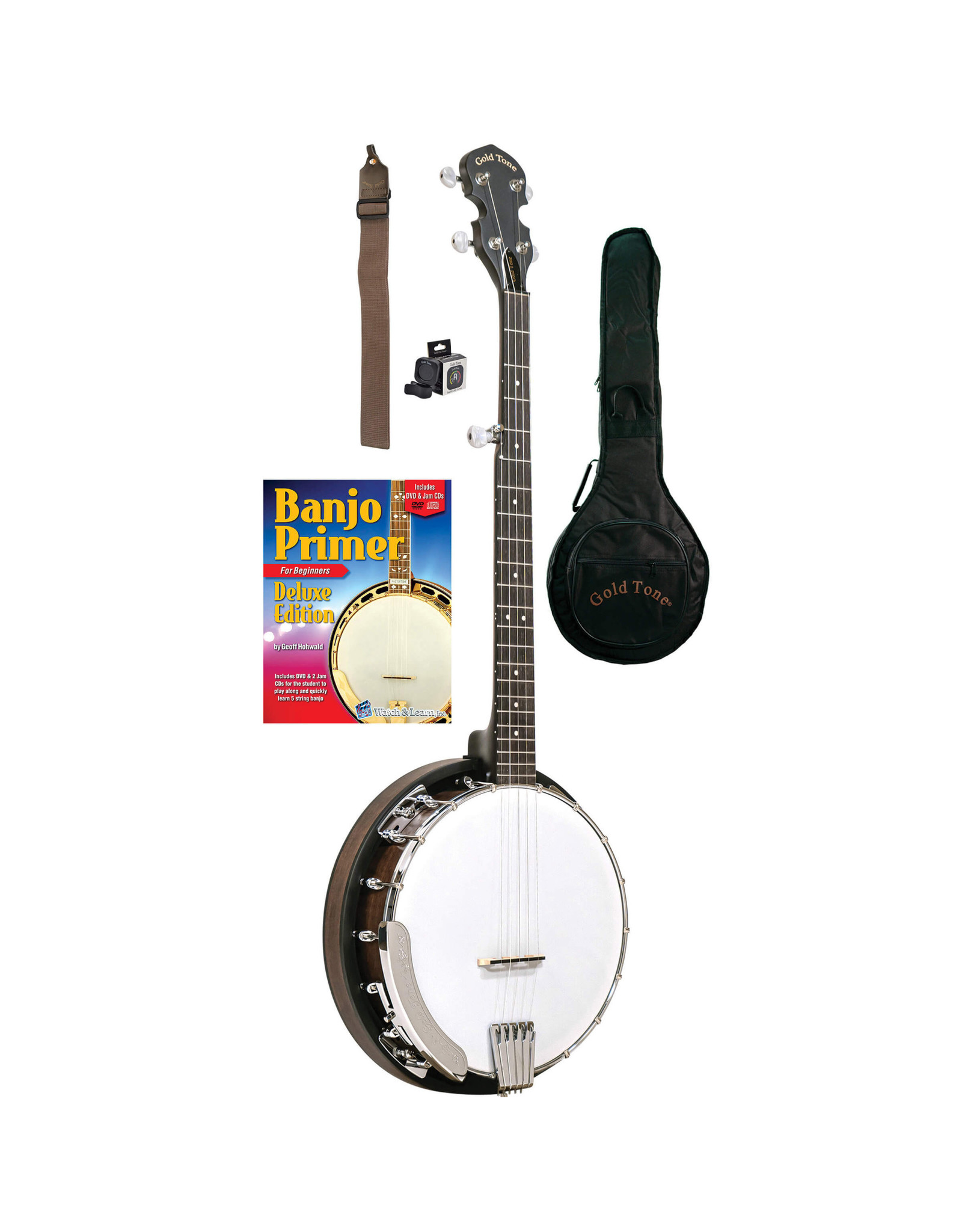 Gold Tone Gold Tone CC-BG: Cripple Creek Banjo Bluegrass Starter Pack