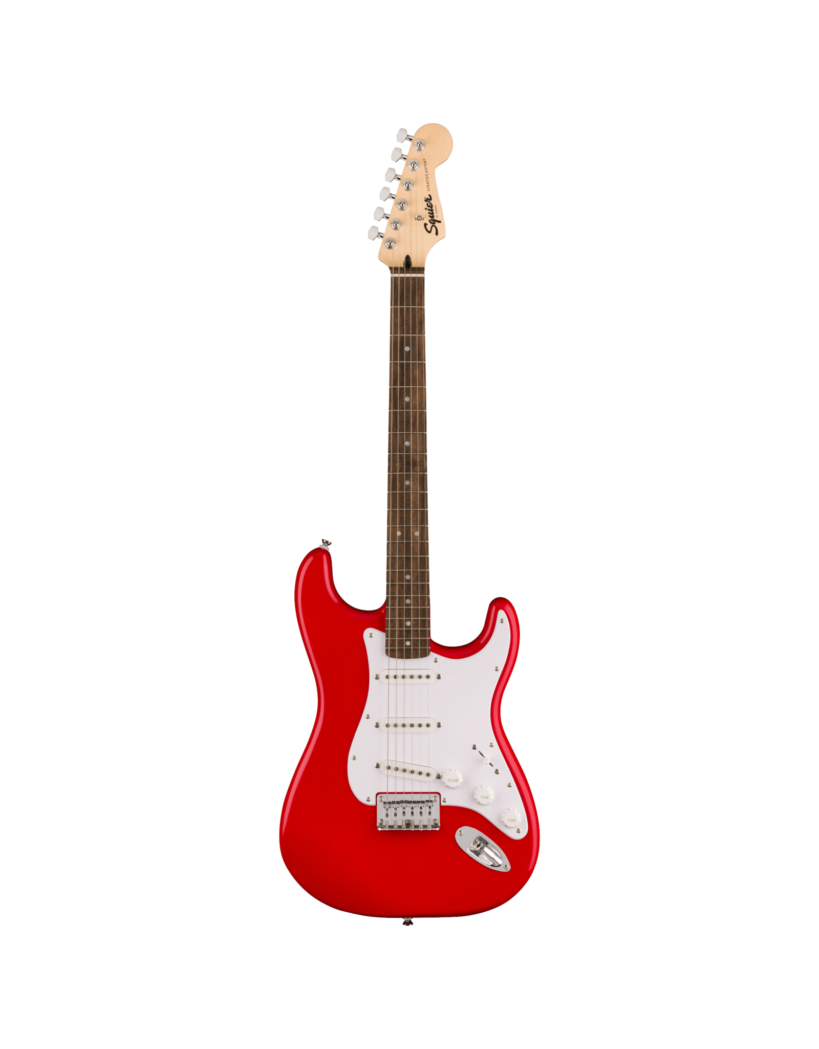 Squier Squier Sonic Stratocaster HT,  White Pickguard, Torino Red