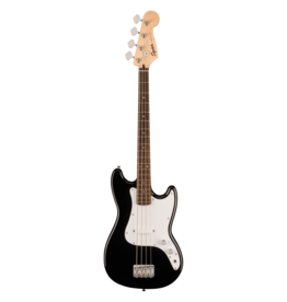 Squier Squier Sonic Bronco Bass, White Pickguard, Black Squier Squier Sonic Bronco Bass, White Pickguard, Black
