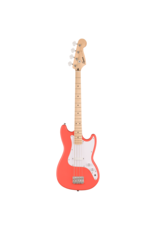 Squier Squier Sonic Bronco Bass, White Pickguard, Tahitian Coral