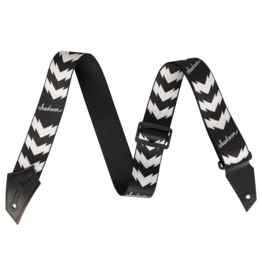 Jackson Jackson Strap with Double V Pattern, Black and White