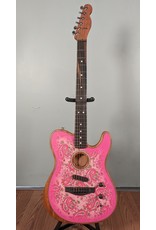 Fender Fender Limited Edition American Acoustasonic Telecaster, Pink Paisley w/Deluxe Gig Bag
