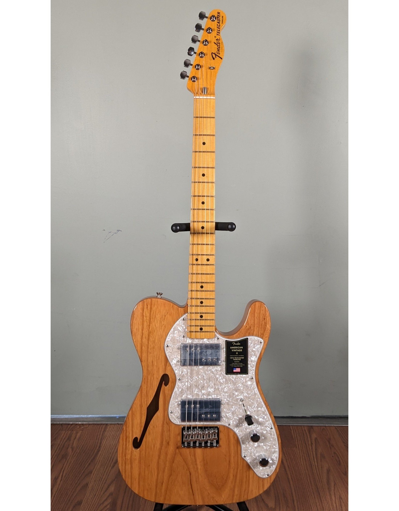 Fender Fender American Vintage II 1972 Telecaster Thinline, Aged Natural w/ Vintage-Style Black HSC