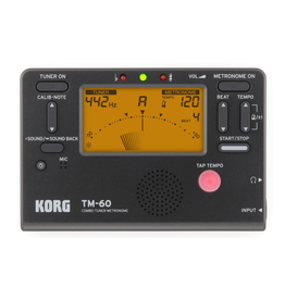 Korg KORG TM-60 Combo Tuner/Metronome, Black