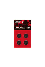 D'Addario D'Addario CR2032 Lithium Battery, 4-pack