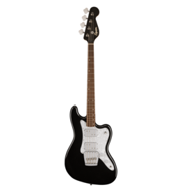 Squier Squier Paranormal Rascal Bass HH, White Pearloid Pickguard, Metallic Black