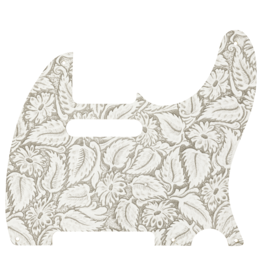 Fender Fender Waylon Jennings Leather Pickguard, White