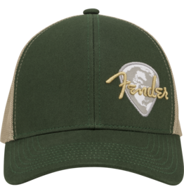 Fender Fender Globe Pick Patch Hat, Green/Khaki, One Size
