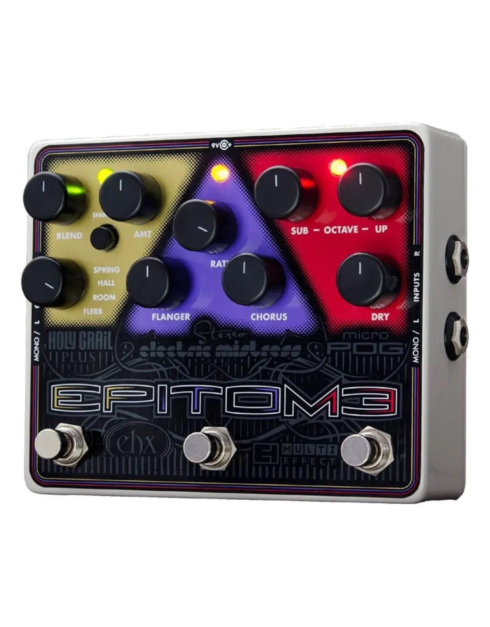 Electro-Harmonix Epitome Multi-effects pedal: Micro POG, Stereo Electric Mistress, Holy Grail Plus, 9.6DC-200 PSU Included