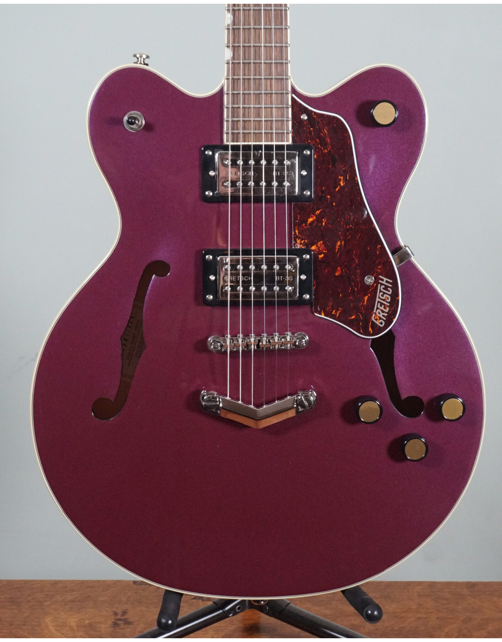 Gretsch Gretsch G2622 Streamliner Center Block Double-Cut with V-Stoptail, Broad’Tron BT-3S Pickups, Burnt Orchid