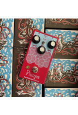 EarthQuaker Devices Earthquaker Devices  Plumes Small Signal Shredder, Twin House Music Custom Raspberry Red/Light Blue