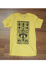 Twin House Music Twin House Music Pedal T-Shirt, Yellow Gold w/ Black Ink