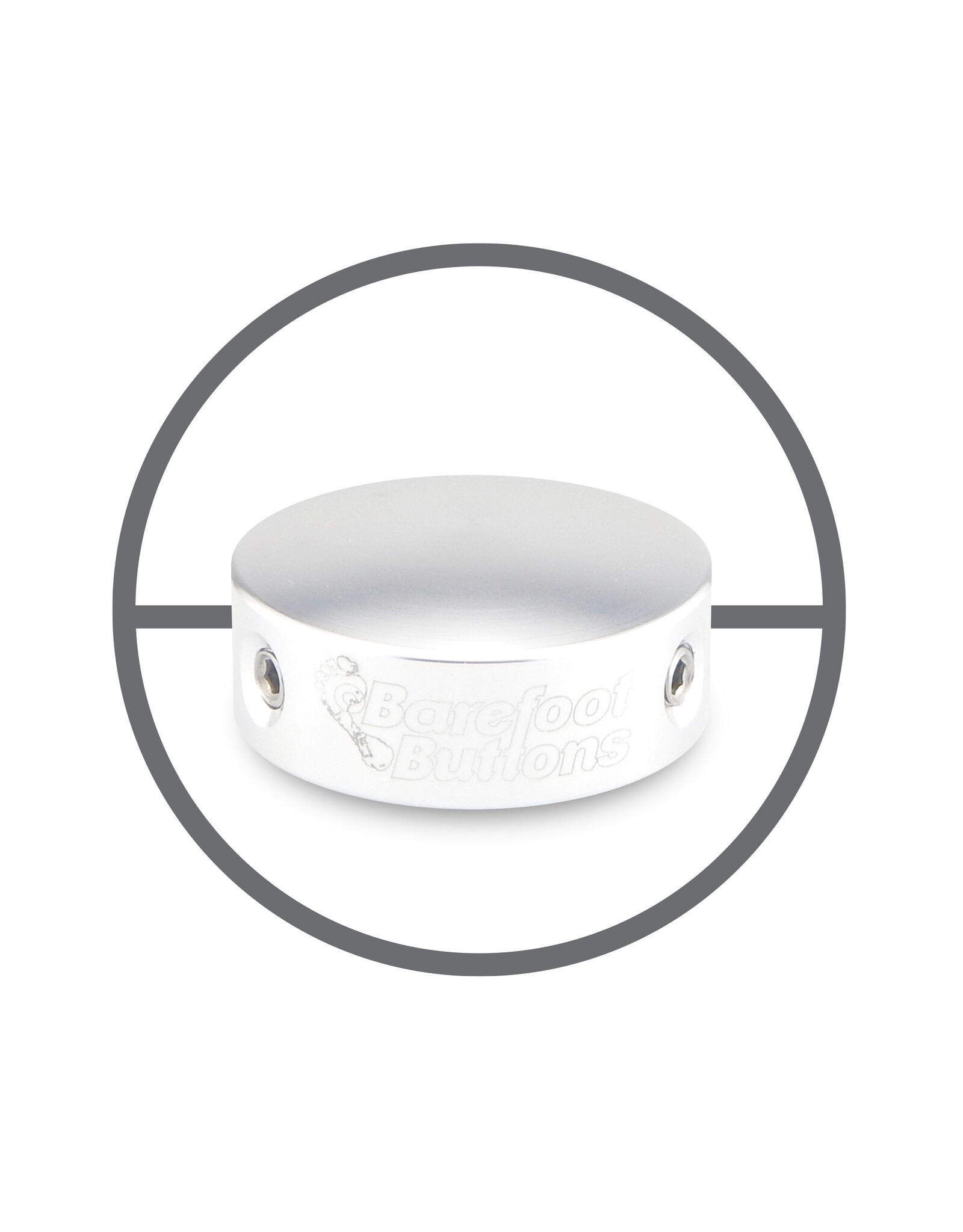 Barefoot Buttons Barefoot Buttons V1 Big Bore Silver