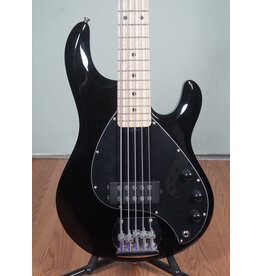 Sterling Stingray 5 Five-String Bass, Black, w/ HSC, Used