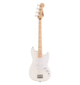 Squier Squier Sonic Bronco Bass, Maple Fingerboard, White Pickguard, Arctic White