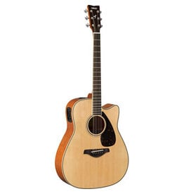 Yamaha Yamaha FGX820C Acoustic-Electric Cutaway Folk Guitar, Natural