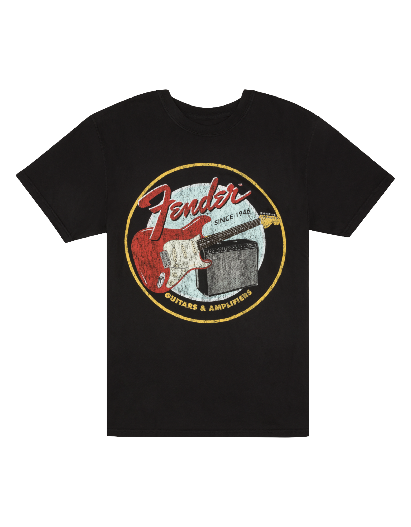 Fender Fender 1946 Guitars & Amplifiers T-Shirt, Vintage Black, L
