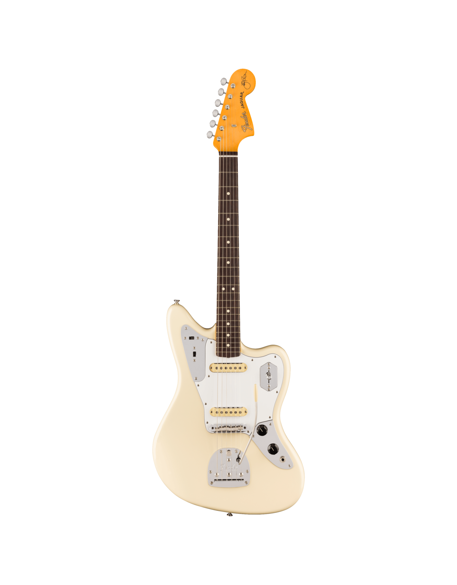 Fender Fender Johnny Marr Jaguar, Rosewood Fingerboard, Olympic White w/ Hardshell Case