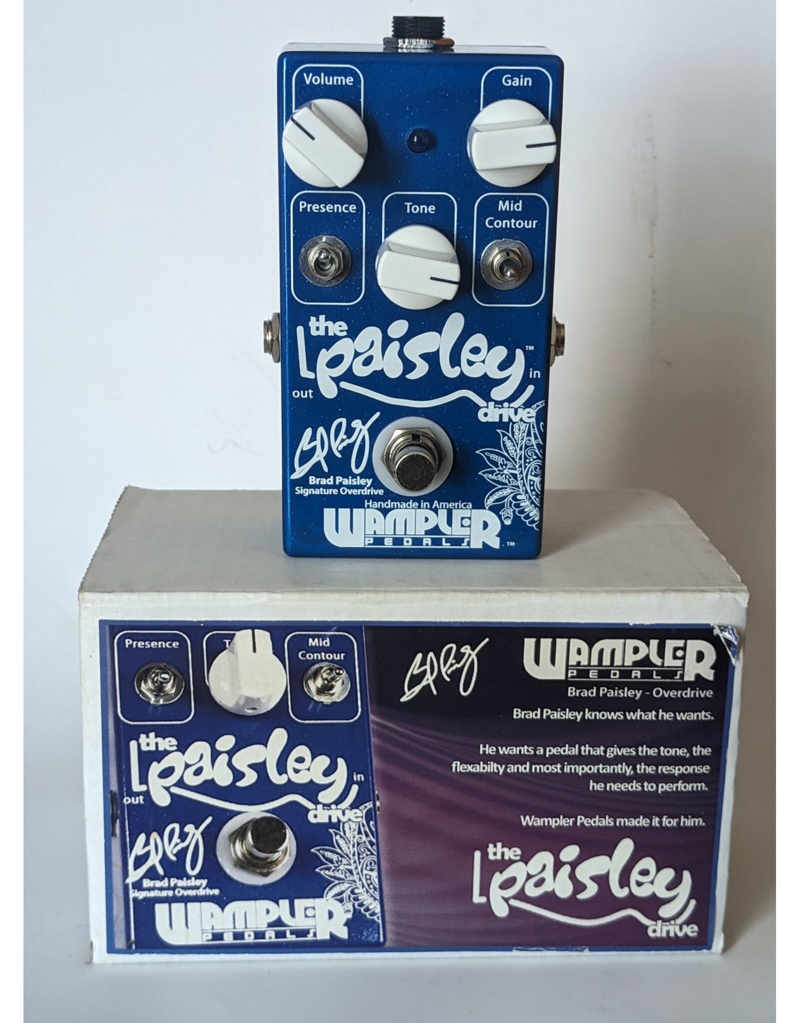 Wampler The Paisley Brad Paisley Signature Overdrive w/ Box, Used