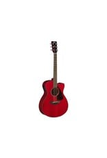 Yamaha Yamaha FSX800C Small Body Acoustic Electric Guitar, Ruby Red