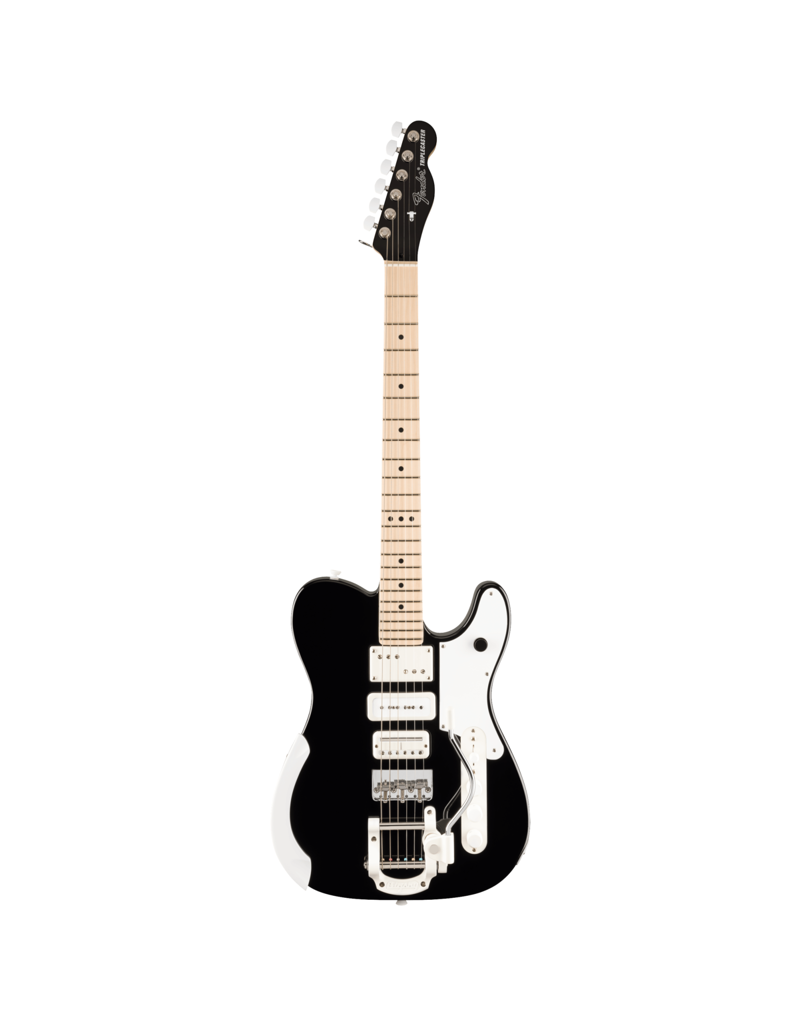 Fender Fender Jack White Triplecaster, Maple Fingerboard, Black w/ Jack White Custom HSC