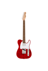 Squier Squier Affinity Series Telecaster Flame Maple Top SH, Crimson Red Transparent