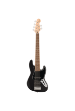 Squier Squier Affinity Series Jazz Bass VI, Laurel Fingerboard, Black Pickguard, Black Metallic, Scratch 'n Dent